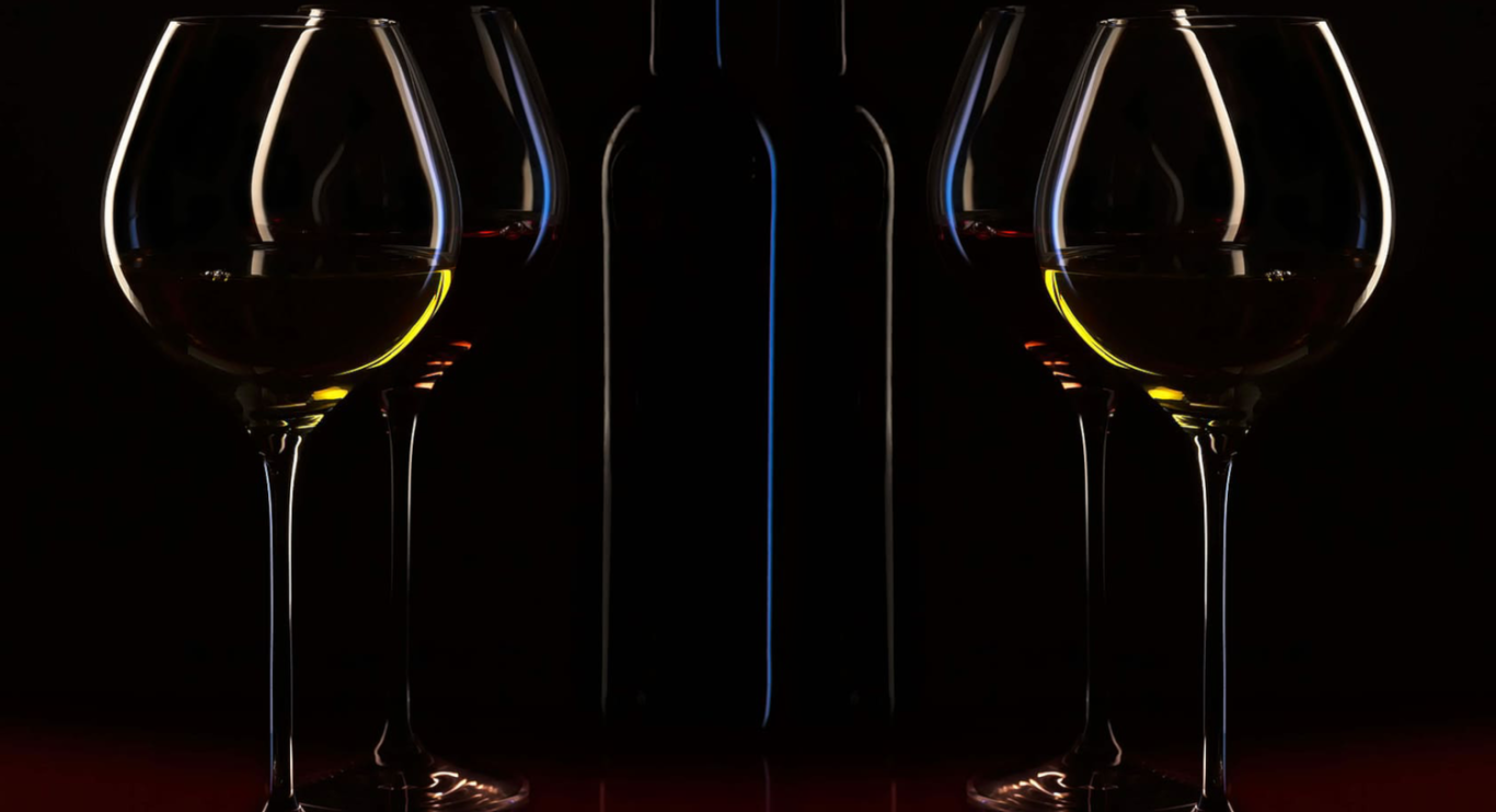 Copas de vino tinto 
